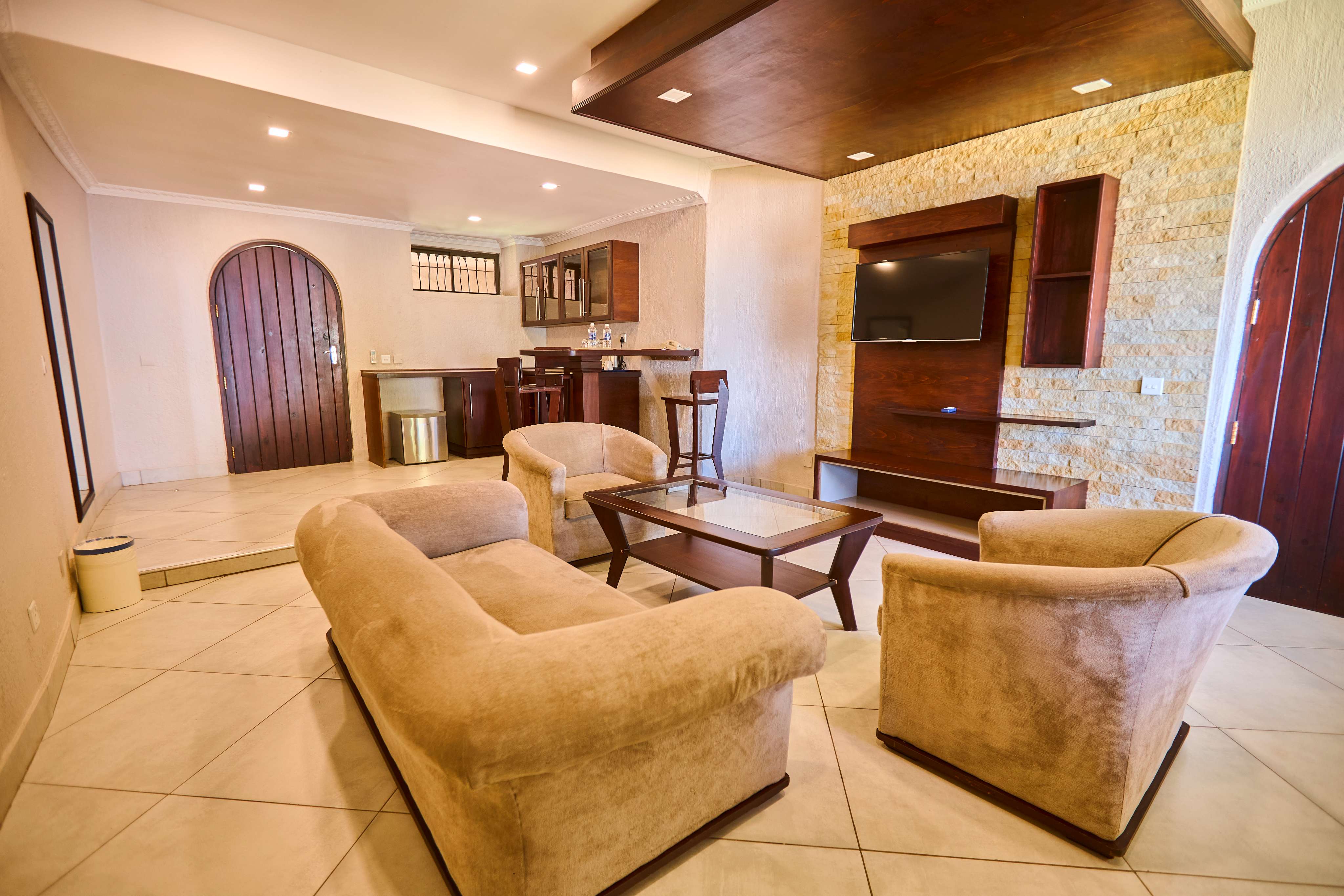 Guest lounge at Monomotapa Hospitality